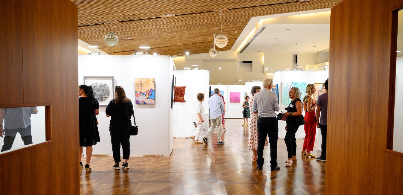 Attendees at the 2023 Exhibition’s opening night