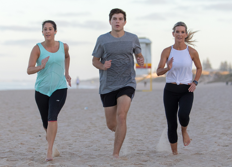 Image of personal training session at the beach