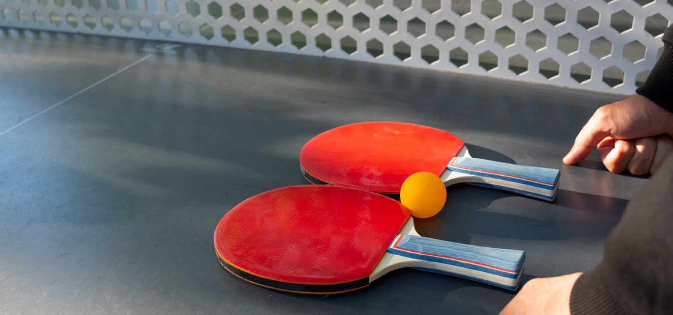 Example of table tennis