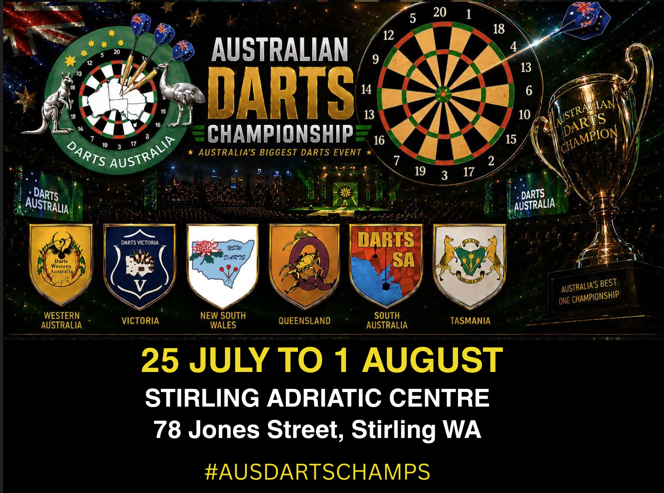 45th Australian Darts Championship and the 2026 WDF Gold Ranked Pacific Masters