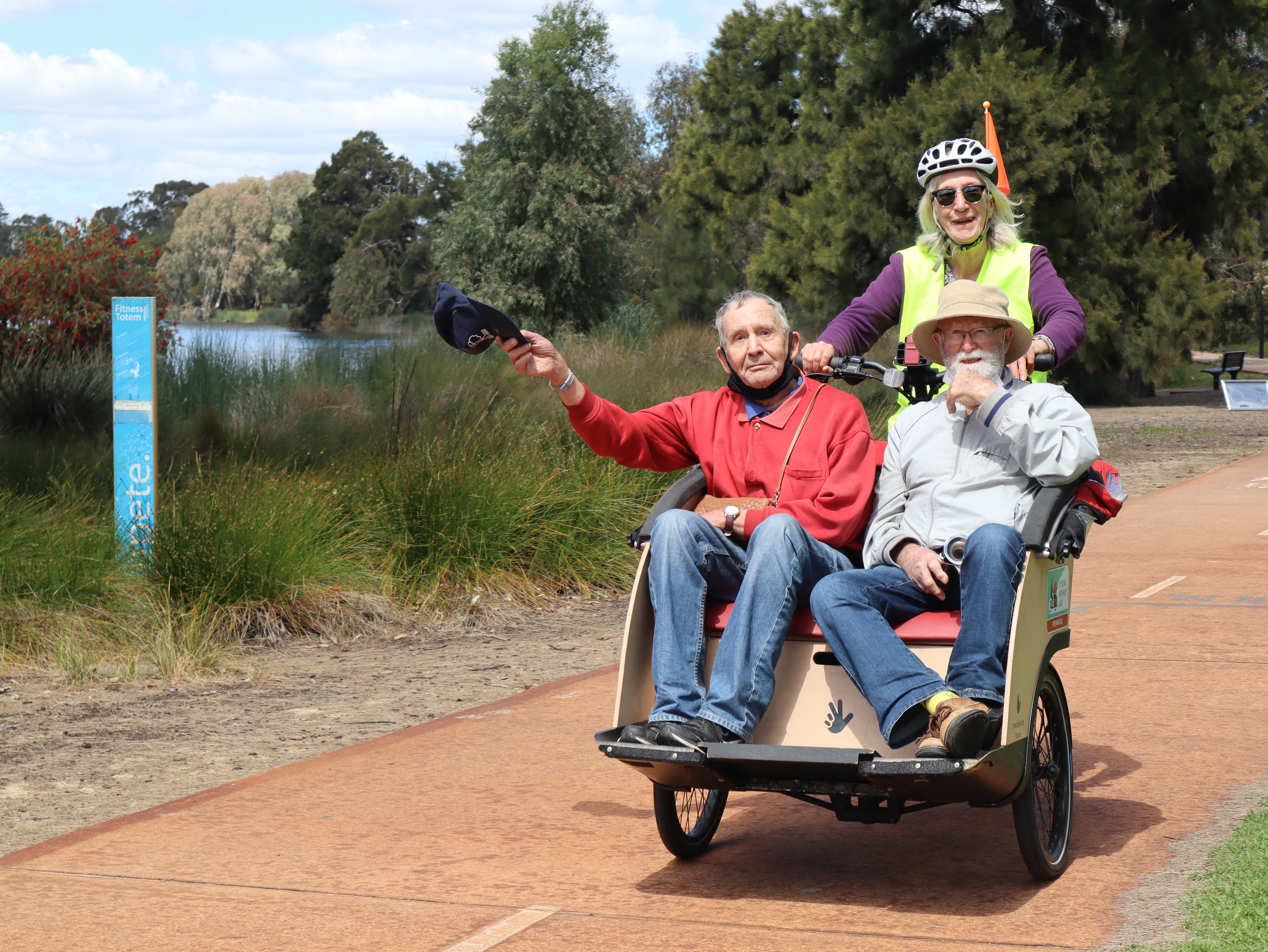 Community Trishaw Rides at Jackadder Lake
