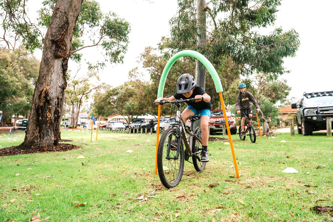 Living Actively: Bike skills obstacle course