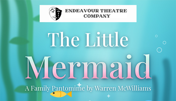 A graphic for The Little Mermaid presented by Endeavour Theatre Company.