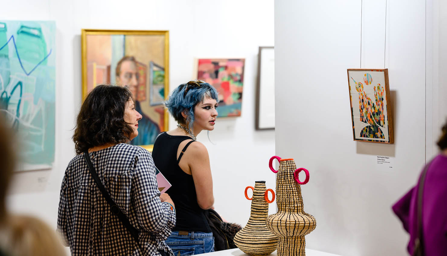 Pictured: Conversation by Sherri Brown – 2023 Art Awards and Exhibition, Stirling. Image courtesy: Miles Noel.