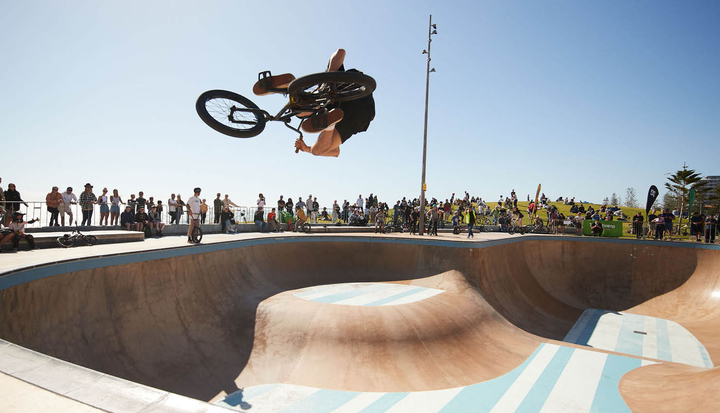 Pictured: The Groundswell BMX bowl battle will see riders battle it out in Scarborough’s monster skate bowl.