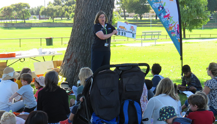 Spring Storytimes bring early literacy to the City's beautiful parks and reserves.