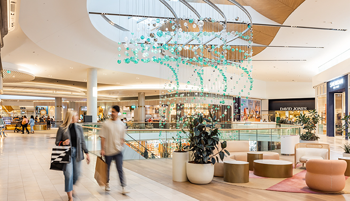 Image of shoppers enjoying Karrinyup Shopping Centre