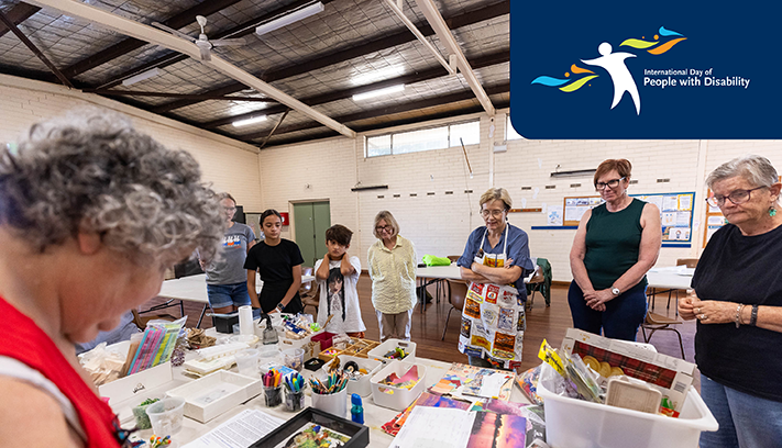 Image with International Day of People with Disability logo.