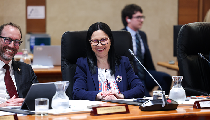 Councillor Daniela Ion with fellow Inglewood Ward Damien Giudici.