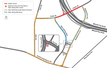 Detour map