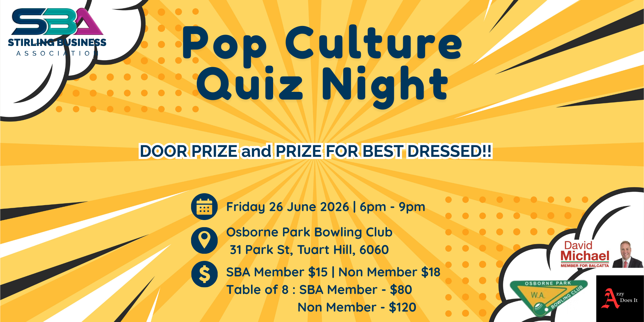 SBA Pop Culture Quiz Night
