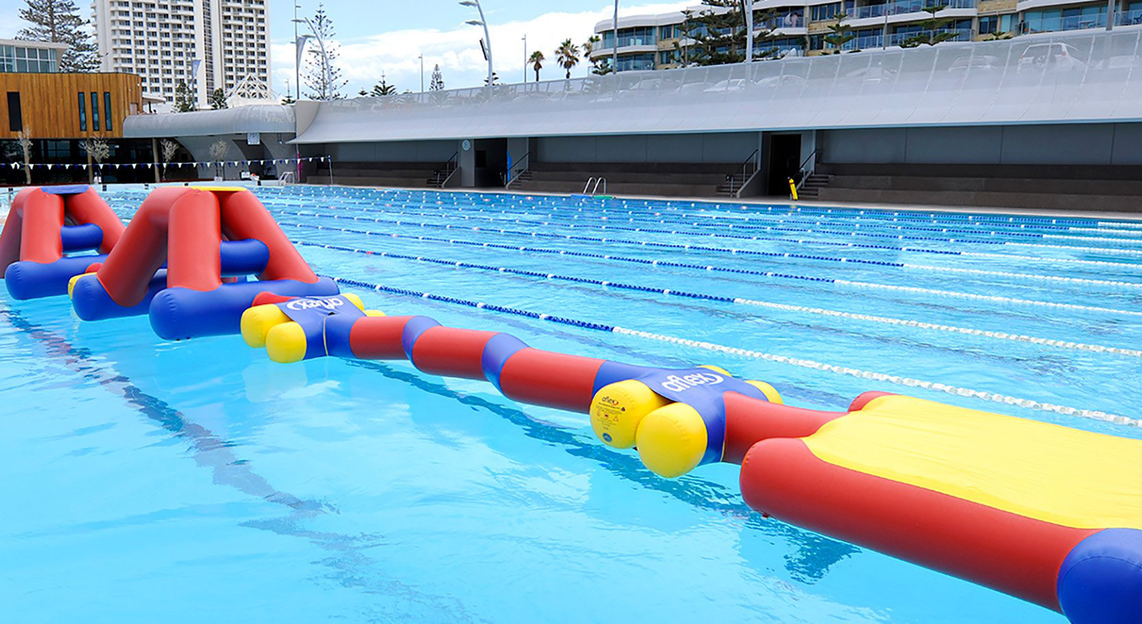 Pool inflatable party
