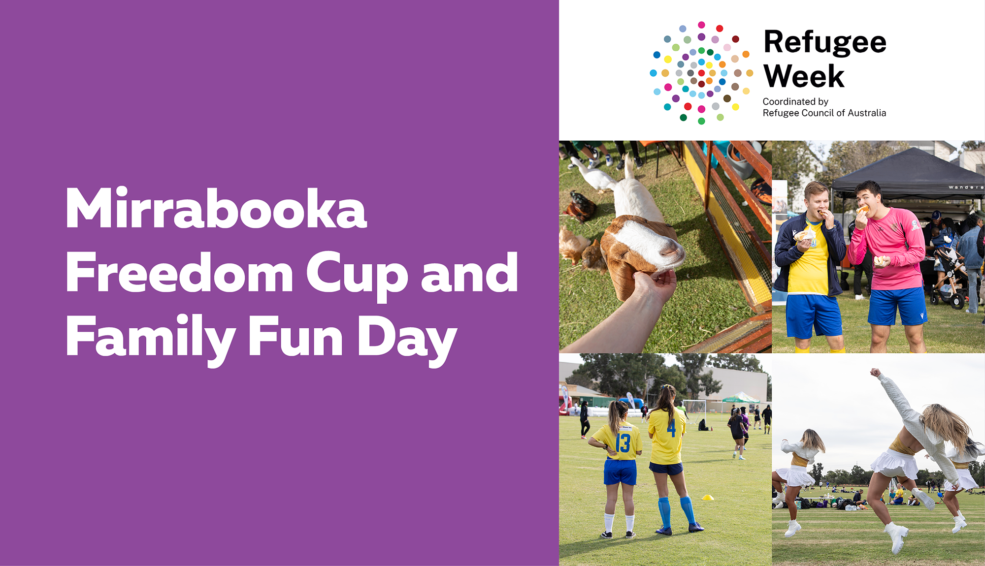 Mirrabooka Refugee Week - Freedom Cup & Family Fun Day