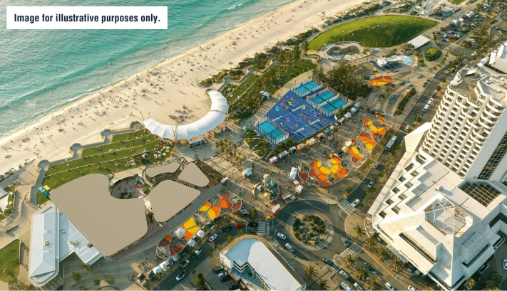 Image of the Scarborough Beach Gateway, for illustrative purposes only